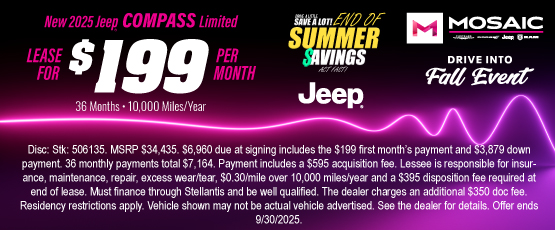 25SEP_MCDJR_LEASE_NEW 2025 JEEP COMPASS LIMITED