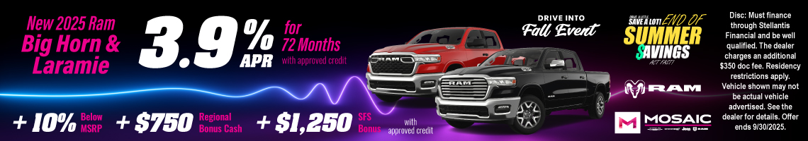25SEP_MCDJR_NEW 2025 RAM BIG HORN & LARAMIE