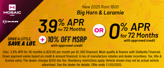 25OCT_MCDJR_NEW 2025 RAM 1500 BIG HORN & LARAMIE
