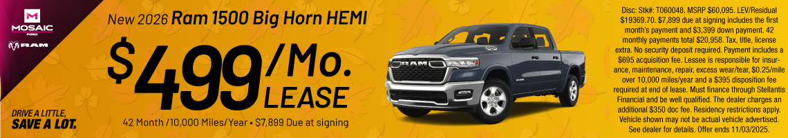 25OCT_MCDJR_NEW 2026 RAM 1500 BIG HORN HEMI
