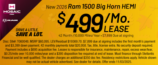 25OCT_MCDJR_NEW 2026 RAM 1500 BIG HORN HEMI