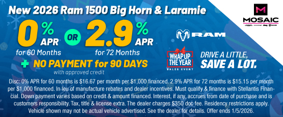 25DEC_MCDJR_NEW 2026 RAM 1500 BIG HORN & LARAMIE