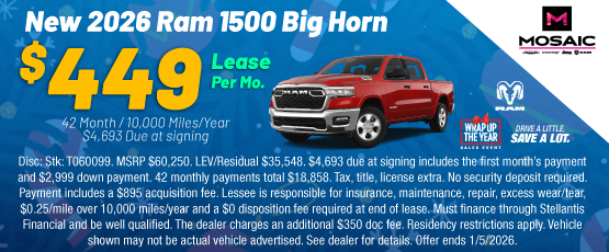 25DEC_MCDJR_LEASE_NEW 2026 RAM 1500 BIG HORN