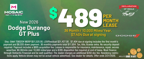 26MAR_MCDJR_LEASE_NEW 2026 DODGE DURANGO GT PLUS