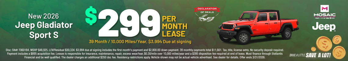 26MAR_MCDJR_LEASE_NEW 2026 JEEP GLADIATOR SPORT S