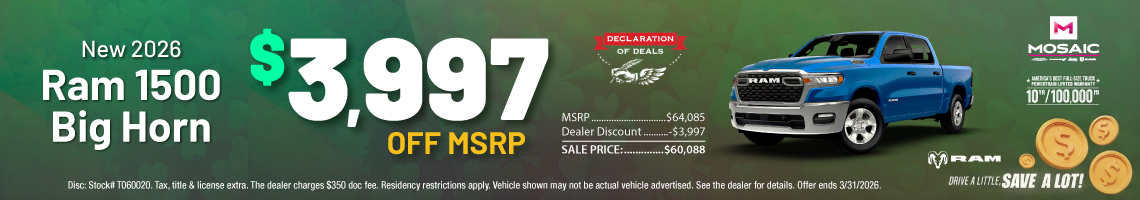 26MAR_MCDJR_MSRP_NEW 2026 RAM 1500 BIG HORN