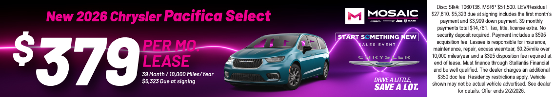 26JAN_MCDJR_LEASE_NEW 2026 CHRYSLER PACIFICA SELECT