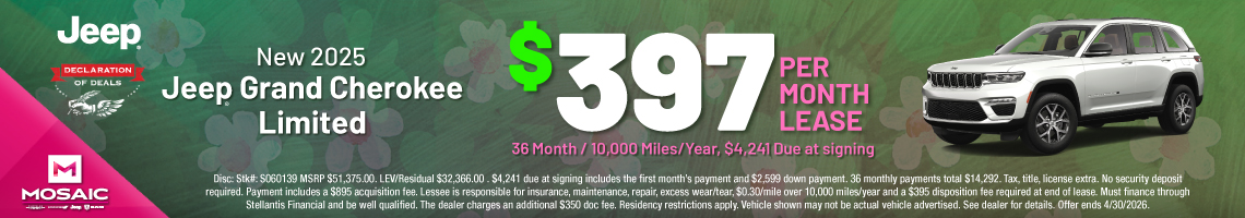 26APR_MCDJR_LEASE_NEW 2025 JEEP GRAND CHEROKEE LIMITED