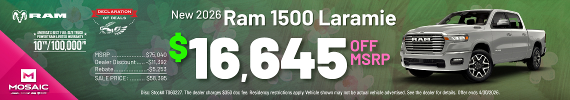 26APR_MCDJR_MSRP_NEW 2026 RAM 1500 LARAMIE