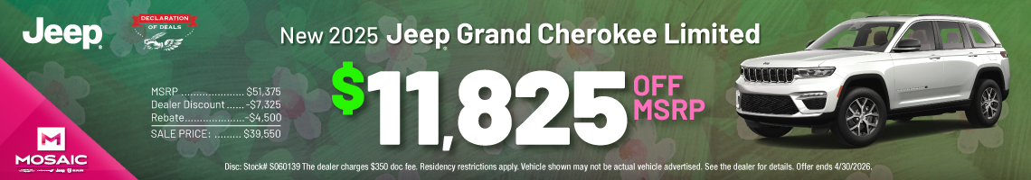 26APR_MCDJR_MSRP_NEW 2025 JEEP GRAND CHEROKEE LIMITED