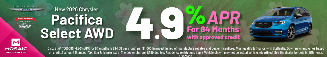 26APR_MCDJR_APR_NEW 2026 CHRYSLER PACIFICA SELECT