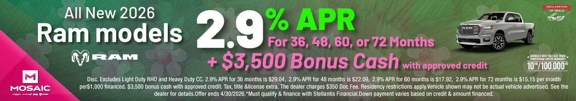 26APR_MCDJR_APR_NEW 2026 RAM MODELS