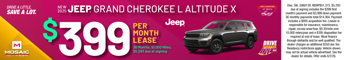 26MAY_MCDJR_LEASE_NEW 2025 JEEP GRAND CHEROKEE L ALTITUDE X