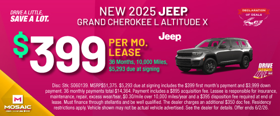 26MAY_MCDJR_LEASE_NEW 2025 JEEP GRAND CHEROKEE L ALTITUDE X