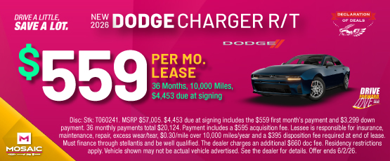 26MAY_MCDJR_LEASE_NEW 2026 DODGE CHARGER R/T