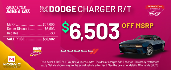 26MAY_MCDJR_MSRP_NEW 2026 DODGE CHARGER R/T