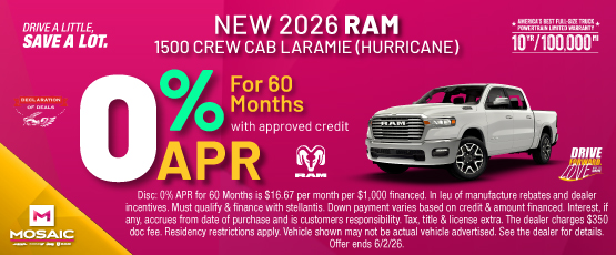 26MAY_MCDJR_APR_NEW 2026 RAM 1500 LARAMIE CREW CAB