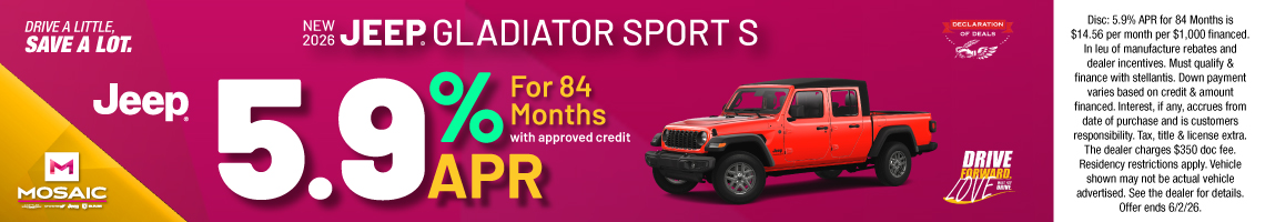 26MAY_MCDJR_APR_NEW 2026 JEEP GLADIATOR SPORT S