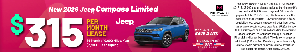 26FEB_MCDJR_LEASE_NEW 2026 JEEP COMPASS LIMITED