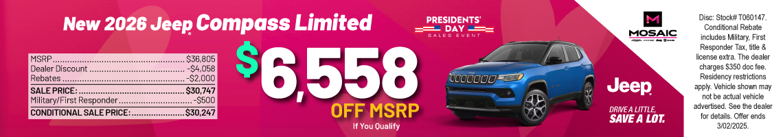 26FEB_MCDJR_MSRP_NEW 2026 JEEP COMPASS LIMITED