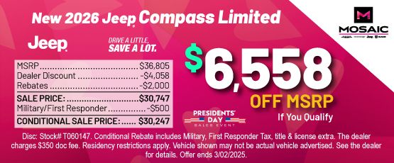 26FEB_MCDJR_MSRP_NEW 2026 JEEP COMPASS LIMITED