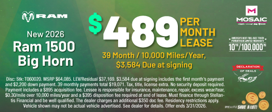 26MAR_MCDJR_LEASE_NEW 2026 RAM 1500 BIG HORN