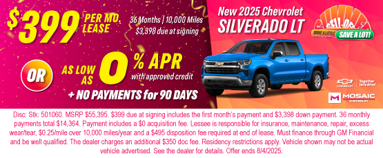 25JUL_MCHEV_NEW 2025 CHEVROLET SILVERADO LT