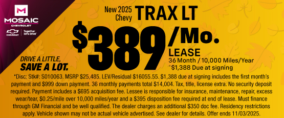 25OCT_MCHEV_LEASE_NEW 2025 CHEVY TRAX LT