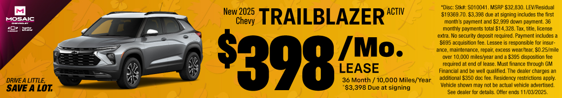25OCT_MCHEV_LEASE_NEW 2025 CHEVY TRAILBLAZER ACTIV