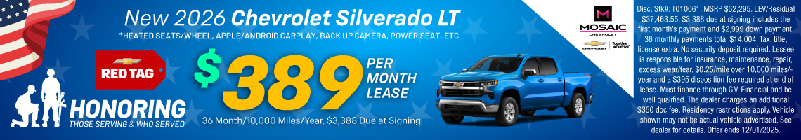 25NOV_MCHEV_LEASE_NEW 2026 CHEVROLET SILVERADO LT