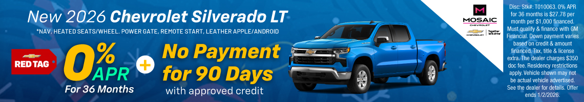 25DEC_MCHEV_NEW 2026 CHEVROLET SILVERADO LT