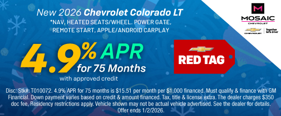 25DEC_MCHEV_NEW 2026 CHEVROLET COLORADO LT