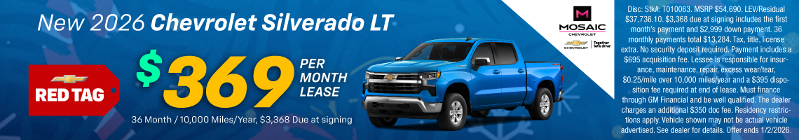 25DEC_MCHEV_LEASE_NEW 2026 CHEVROLET SILVERADO LT