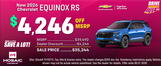 26MAY_MCHEV_MSRP_NEW 2026 CHEVROLET EQUINOX RS