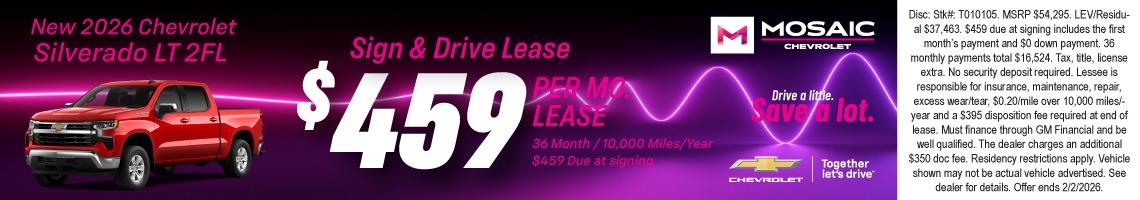 New 2026 Chevrolet Silverado 1500 LT