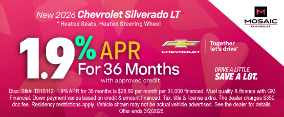 26FEB_MCHEV_APR_NEW 2026 CHEVROLET SILVERADO LT