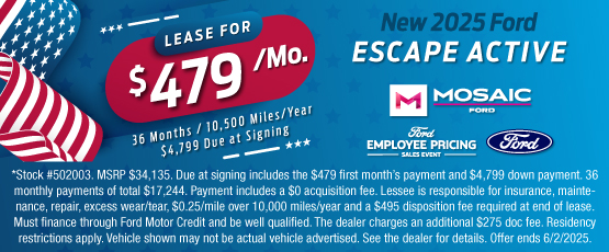 25MAY_MFORD_NEW 2025 FORD ESCAPE ACTIVE