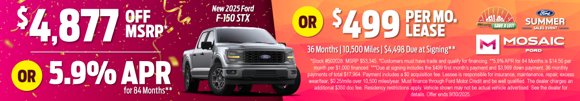 25JUL_MFORD_NEW 2025 FORD F-150 STX