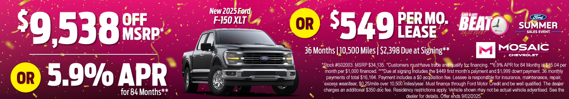 New 2025 Ford F-150 XLT