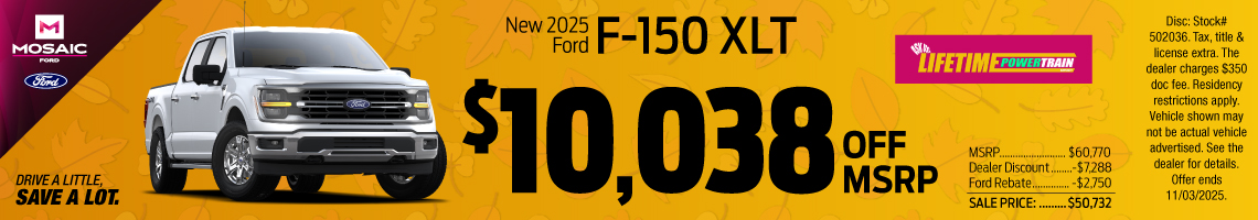 New 2025 Ford F-150 XLT