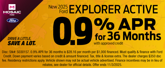 25OCT_MFORD_APR_NEW 2025 FORD EXPLORER ACTIVE