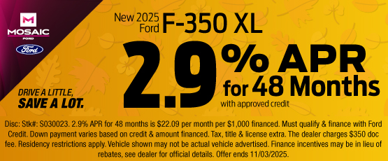25OCT_MFORD_APR_NEW 2025 FORD F-350 XL