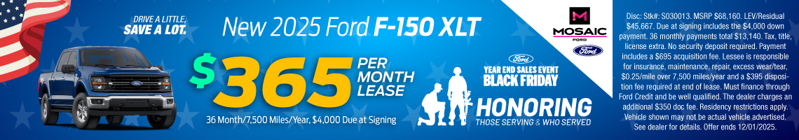 25NOV_MFORD_LEASE_NEW 2025 FORD F-150 XLT