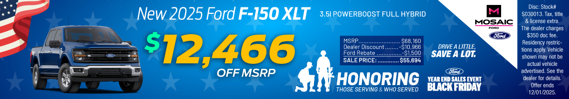 25NOV_MFORD_MSRP_NEW 2025 FORD F-150 XLT