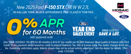 25DEC_MFORD_NEW 2025 FORD F-150 STX CREW W 2.7L
