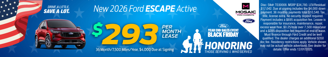 New 2026 Ford Escape Hybrid Platinum