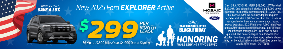 New 2025 Ford Explorer Active