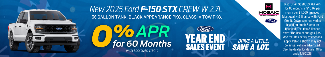 25DEC_MFZ_NEW 2025 FORD F-150 STX CREW 2.7L
