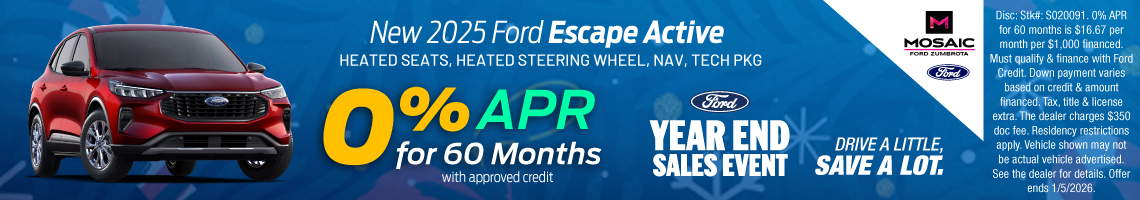 New 2025 Ford Escape Active