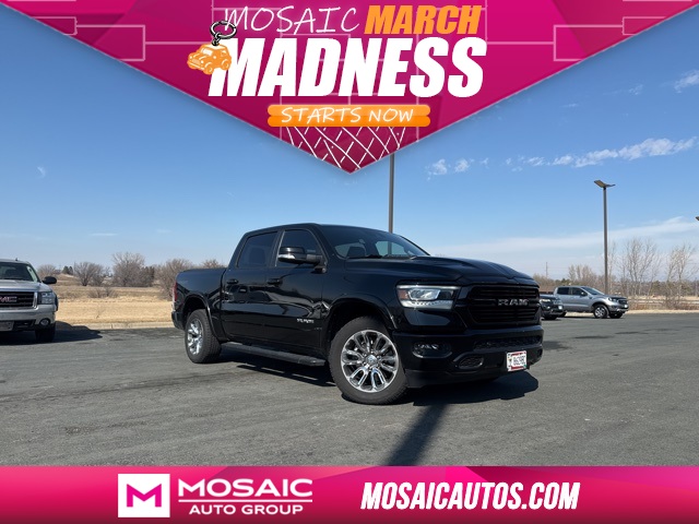 Used 2021 RAM Ram 1500 Pickup Laramie with VIN 1C6SRFJT8MN789895 for sale in Zumbrota, Minnesota